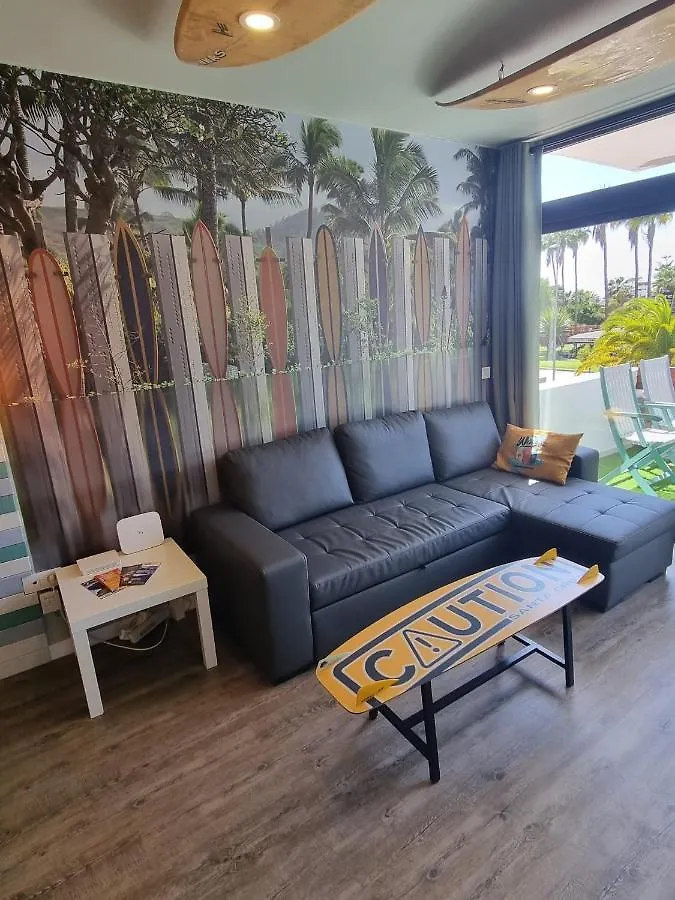 Las Americas Stylish Surf Apartment On Beach Promenade Arona